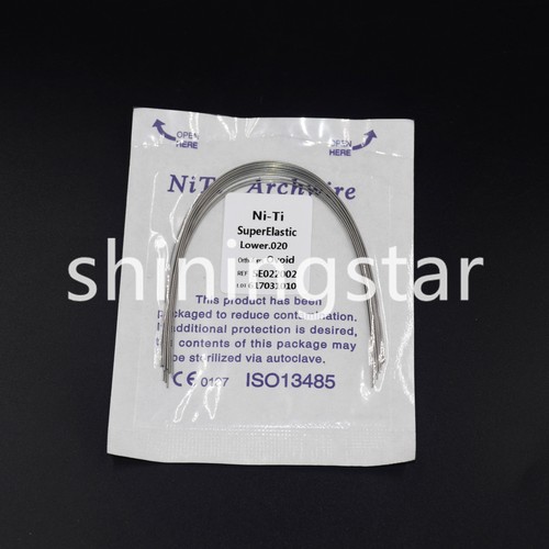 1 Sacchetto Super Elastico Niti Dentale Ortodontico Arco Filo Rotondo Ovoidale Superiore/Inferiore - Foto 36 di 38