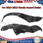 Front Fender Liner Set w/ Clips For 2013 2014 2015 Honda Accord Sedan