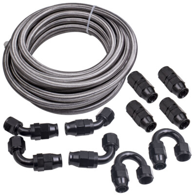 6 Meters AN10 Kraftstoffleitung Schlauchsatz Schlauchende Fitting Kit Universal
