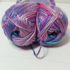 Purple Pink Blue Yarn Twin Pack Dream Weaver Acrylic Made in USA Light Worsted