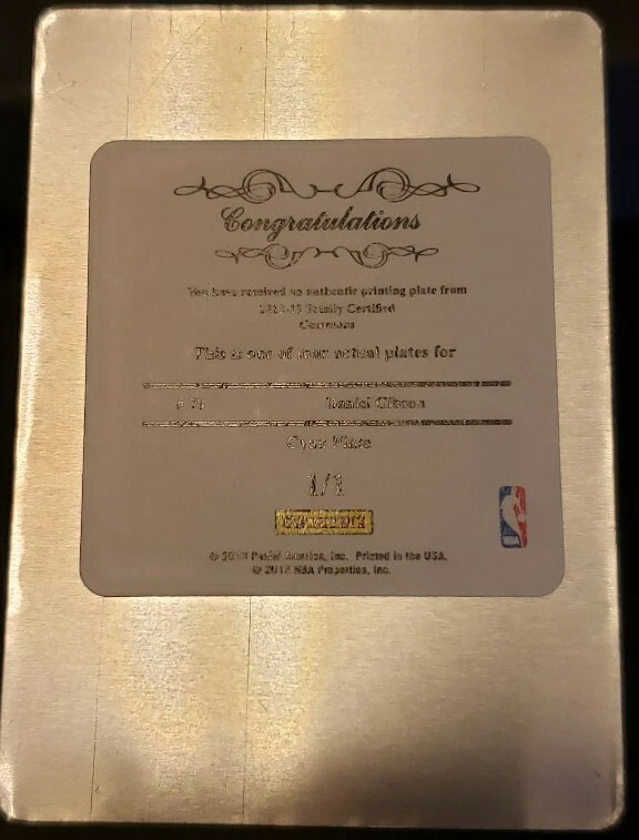 DANIEL GIBSON 2012-13 Полностью Сертифицированная ПЕЧАТНАЯ ПЛАСТИНА SP #1/1 из 1 Boobie Cavs - Изображение 2 из 2