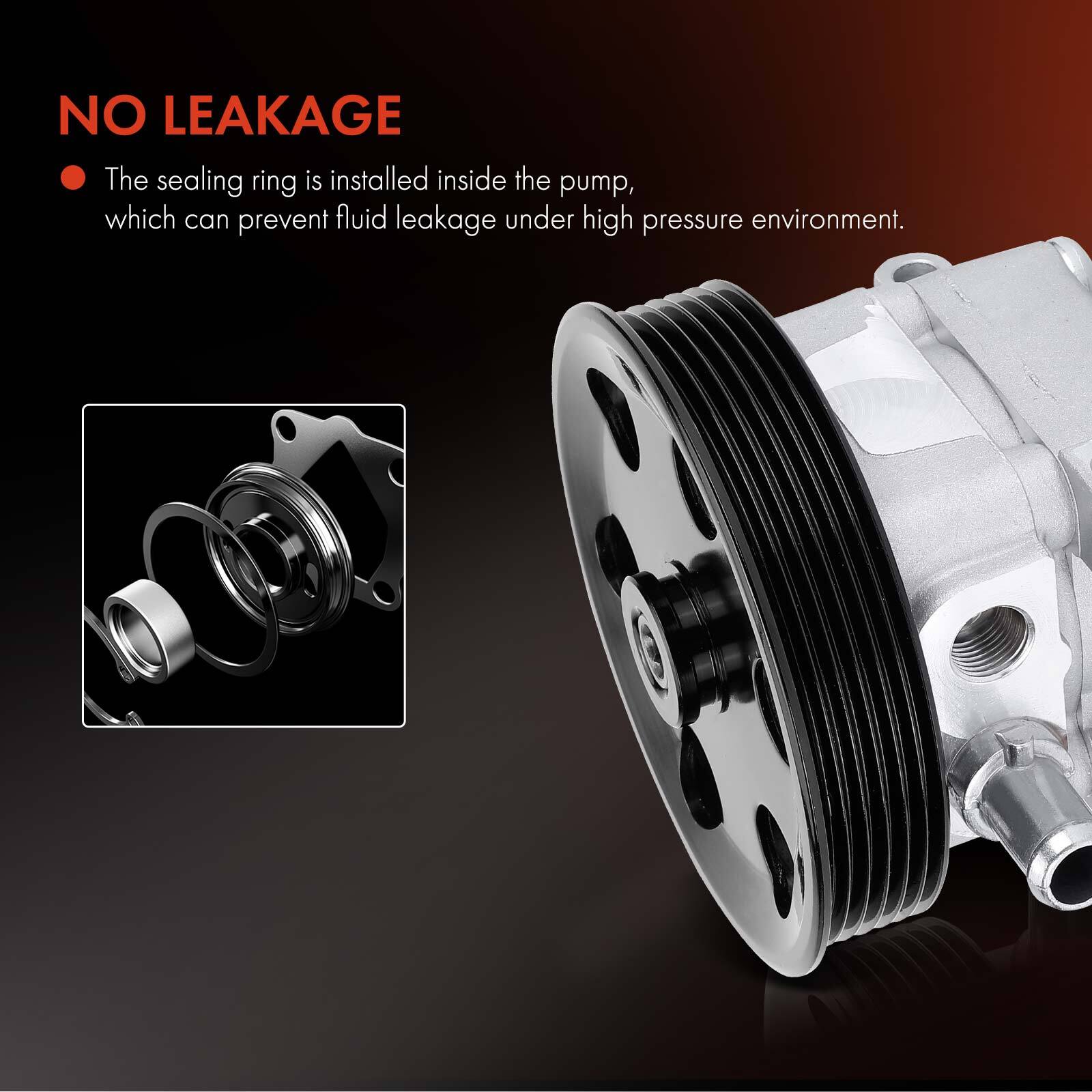 New Power Steering Pump w/Pulley for Maserati Quattroporte 2004-2012 4.2L 4.7L