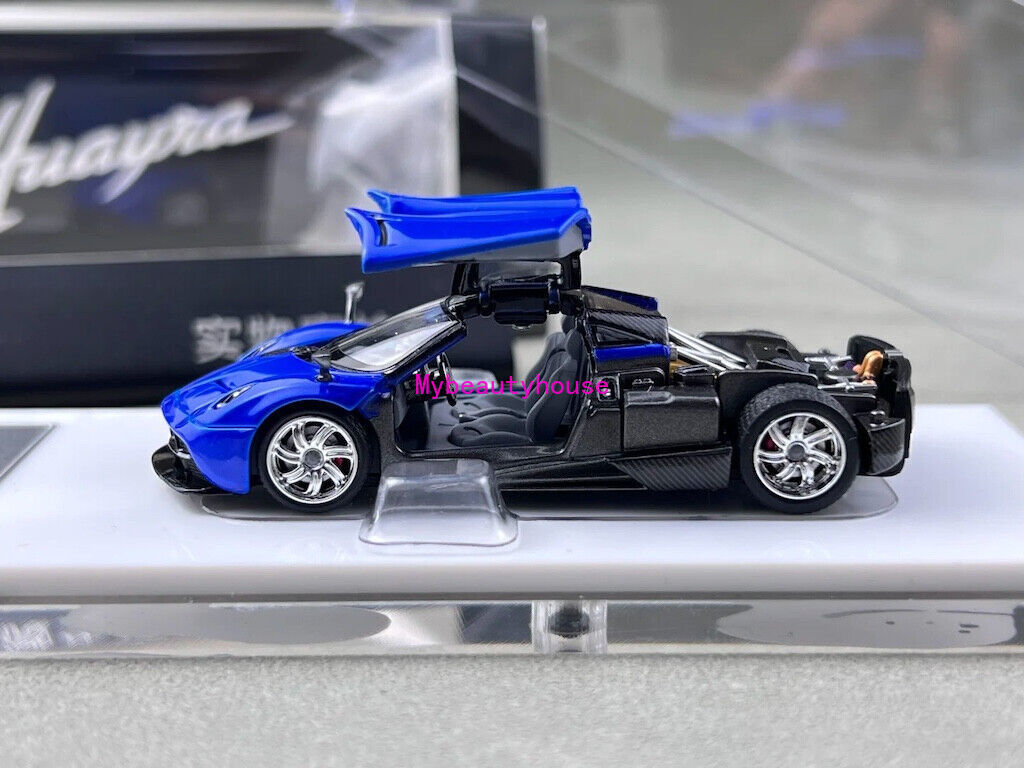 HKM 1:64 Blue Huayra Coupe 2014 Racing Sports Model Diecast Metal Car