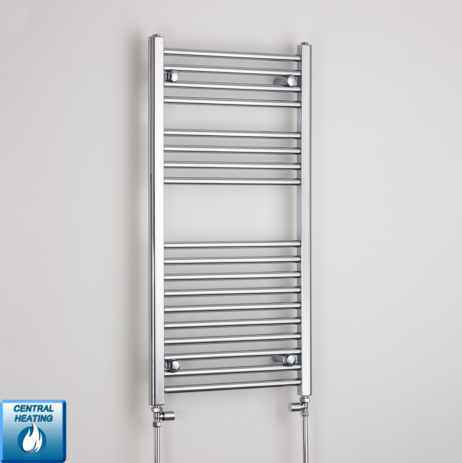 1000 x 400 Chrome Heated Towel Rail Radiator Flat Curved Electric u0026 Gas  Bathroom | eBay