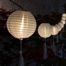 Noma Garden lighting 8 Chinese Lantern style string lights