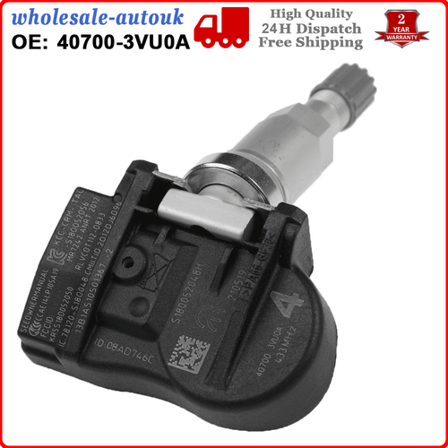 4PCS WHEEL TIRE PRESSURE MONITORING SENSOR FOR Nissan Renault 407003VU0A 433MHZ - Picture 7 of 12