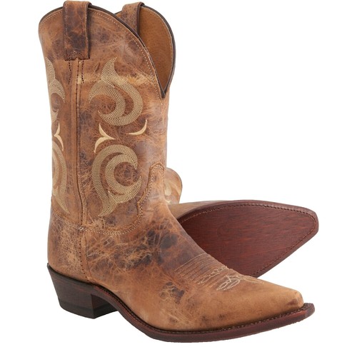Justin Mens Size 7.5 EE Burgundy Leather Roper Cowboy Western Boots s-l400.jpg main image 3
