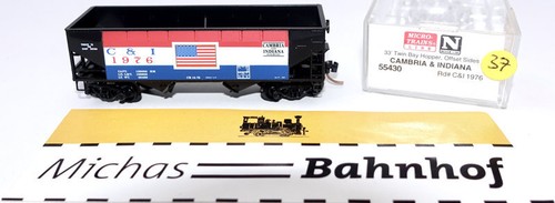 Micro Trains Line 55430 33' Twin Bay Hopper Cambria Indiana 1976 N 1:160 g37 å | Zustand: Gebraucht