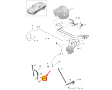 PORSCHE 718 CAYMAN 982 Bremsleitung vorne rechts 99135558203 NEU ORIGINAL