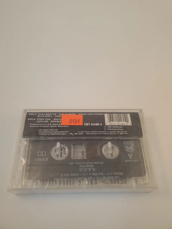 S.A.D.O.-Sensitive cassette 1989 Noise Rec. Nos Sealed - Image 3 of 4