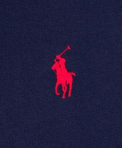 POLO RALPH LAUREN MENS NAVY QUARTER ZIP PONY EMBROIDERED JERSEY SWEATER JUMPER - Picture 13 of 24