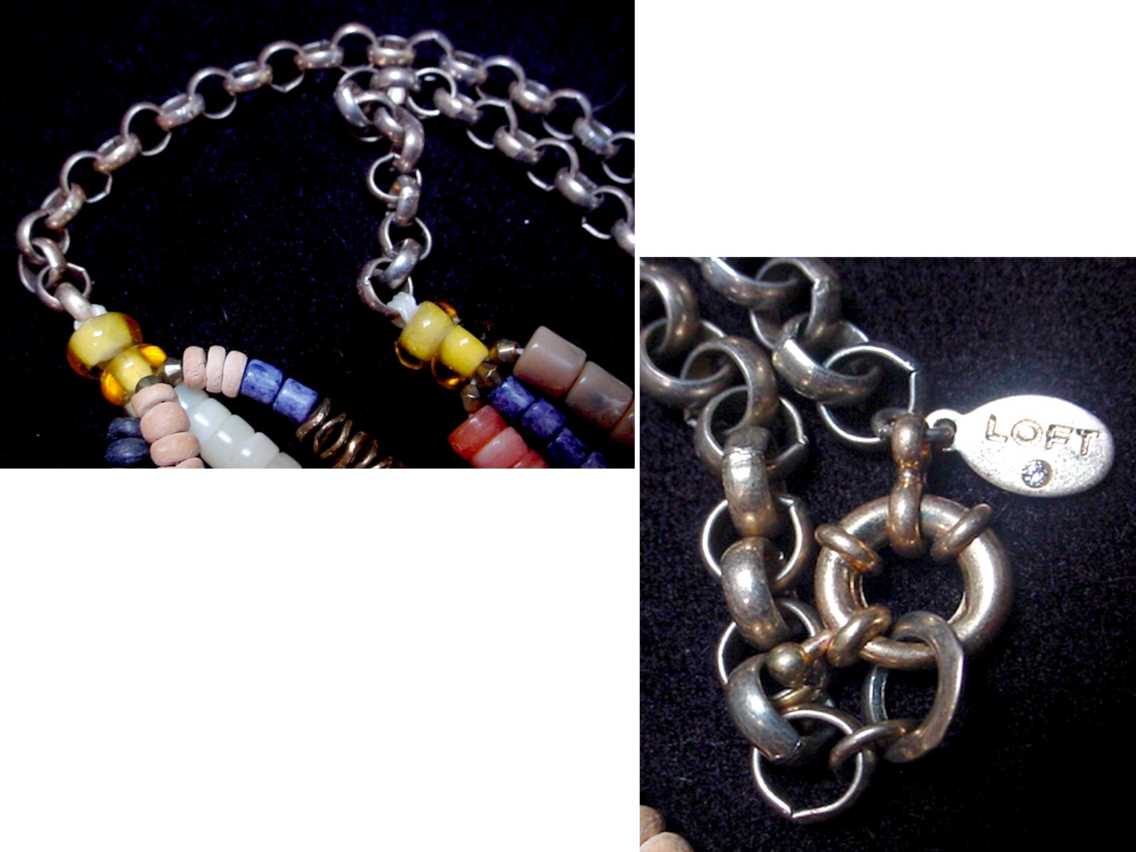 MULTISTRAND BOHO CHIC NECKLACE MULTICOLOR MIXED M… - image 5