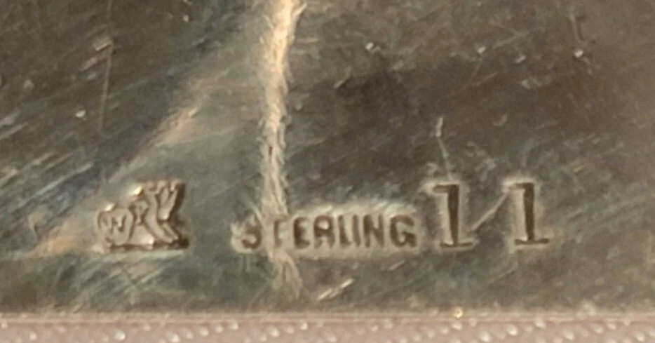 Empujador de alimentos Palm de Frank Whiting Sterling Foto 3 de 3