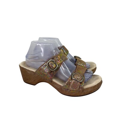Dansko Sophie Leather Buckle Heel Slide Sandals Shoes 9841117000 Womens 41  US 11