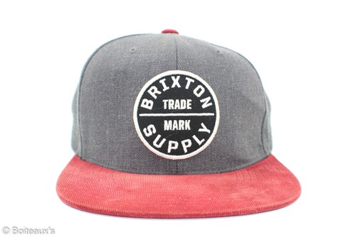 Brixton MFG Company Snapback Maroon 