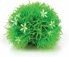 Oase Biorb Plant Small Green Topiary W/ Daisies Weighted Plastic Aquarium Decor 