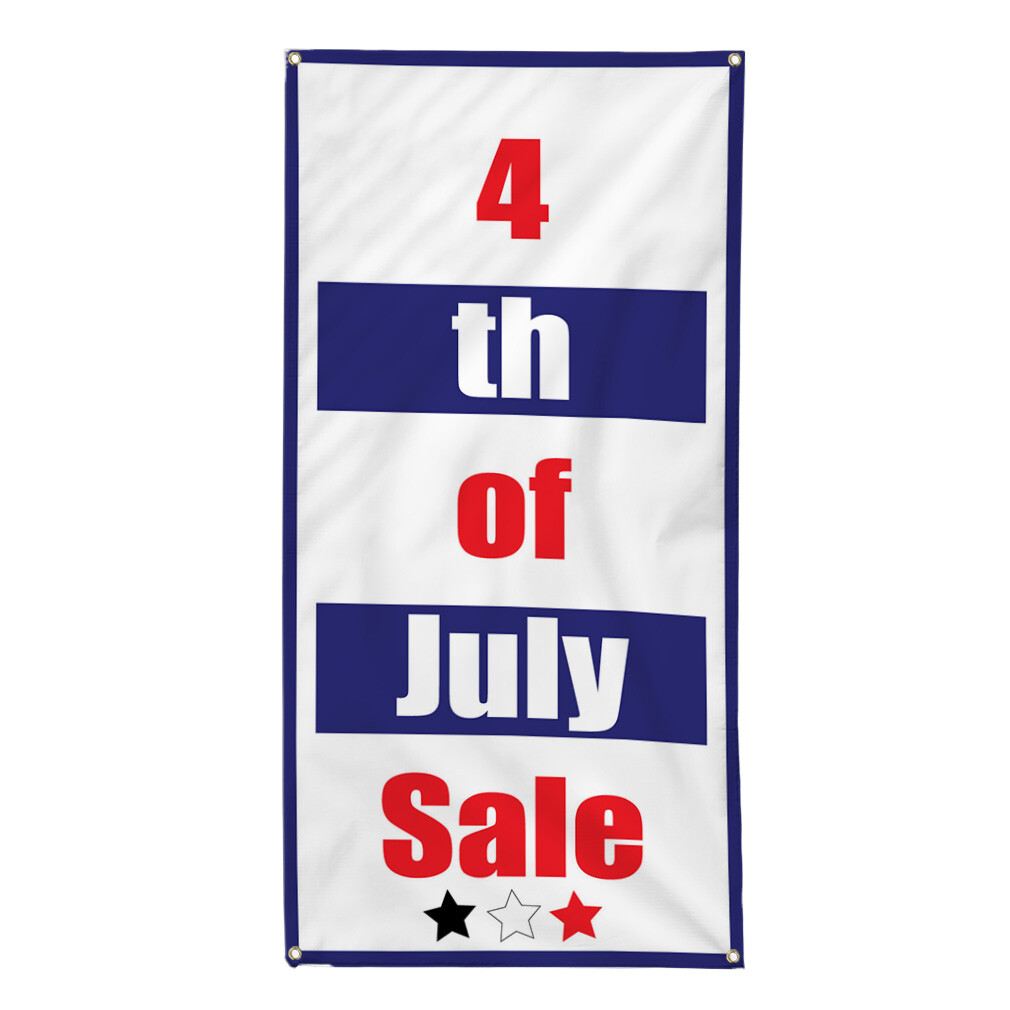Vertical Vinyl Banner Multiple Sizes 4Th of July Deal Holidays and Occasions