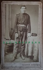 KuK &Ouml;sterreich Ungarn Monarchie Soldat CDV Foto Kaspar Angerer Tyrol Schwaz 1866