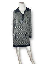 Missoni x Target Sweater Dress Women's Sz S Black Cream Space Dye Long Sleeve