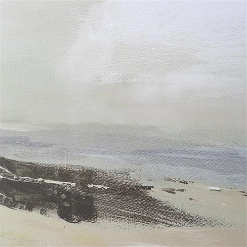 Uttermost Soft Clouds 42" Square Wood and Linen Framed Print in Multi-Color - Picture 6 of 8