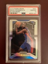 Sekou doumbouya 2019 prizm silver #261 PSA 10 Mint!!! Nets pistons Rookie Card