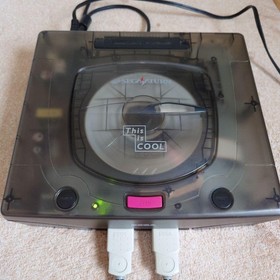 Sega Saturn Skeleton Clear Console HST-3220 Tested Working Used Japan s0540M