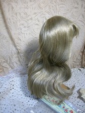 New Doll Synthetic Imsco Blonde Wig Size14-15 12" Long Pretty Blonde Color