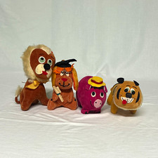 Vintage Winnie the Pooh Mini Plush Lot of 4: Pooh, Piglet, Tigger, Eeyore