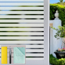 Frosted Privacy Window Film - Removable Static Cling, UV Protection, 41.2"x157