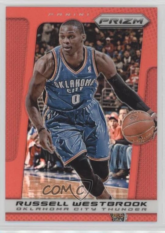 2013-14 Panini Prizm Target Red Prizm Russell Westbrook #105 h8k