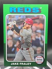 2024 Topps Heritage High Number Jake Fraley Green Border Variation #531- Reds