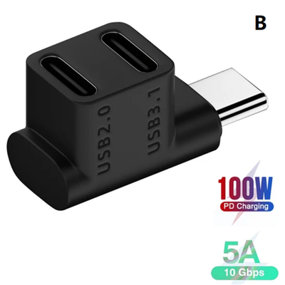#ad USB3.1 USB2.0 2 Type C Female to 1 Type C Male Adapter For Steam Deck Console nn $10.99