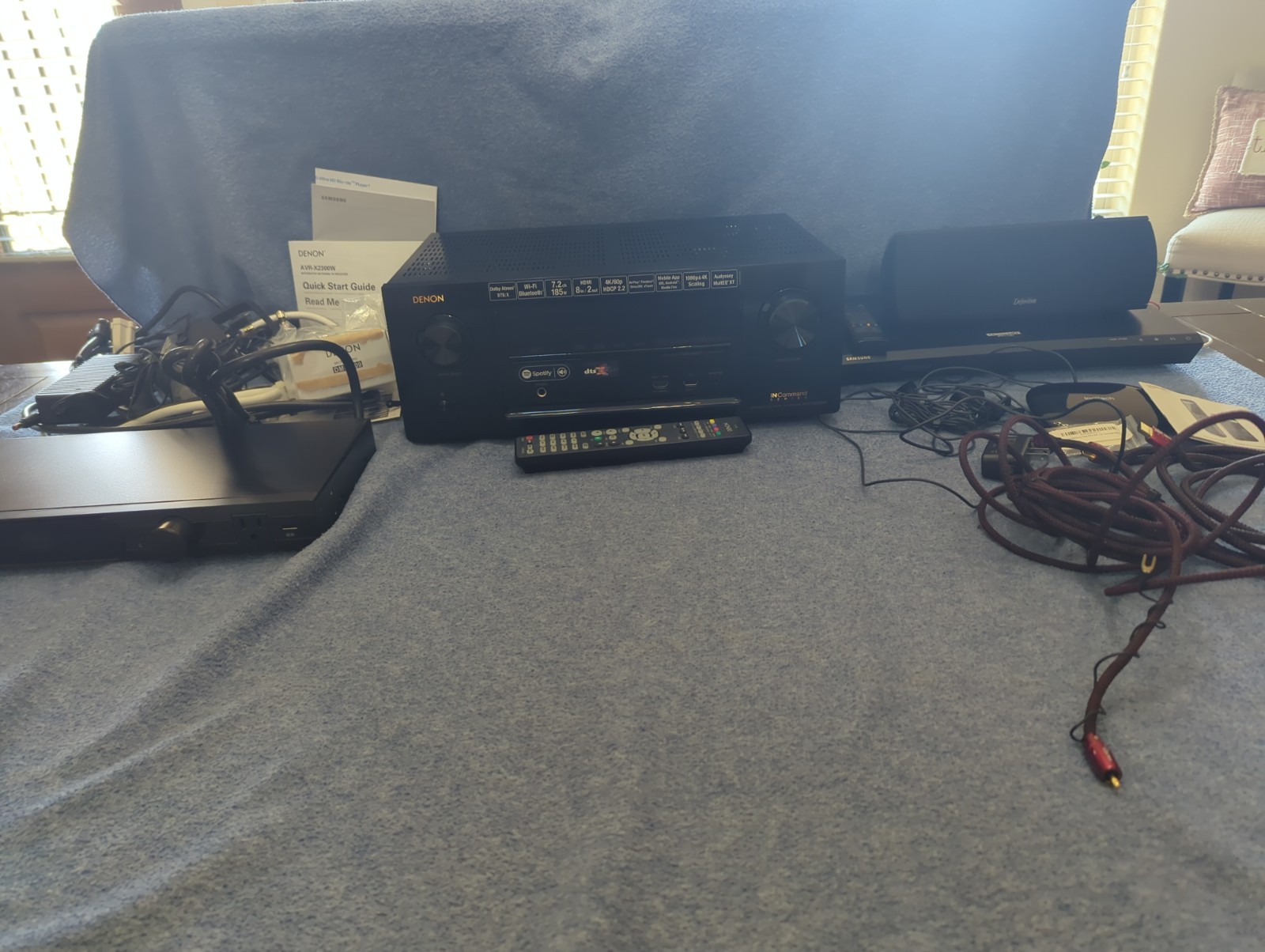 4K Home Theater: Samsung UBD-K8500+ Denon AVR-X2300W + Panam
