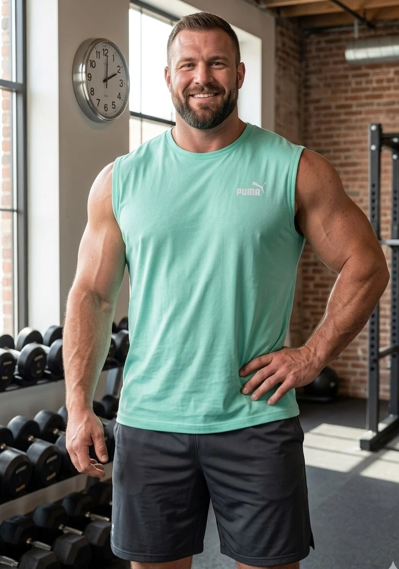 puma mens t shirt Color Mint Green Size XXL