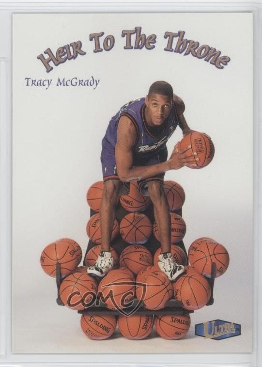 1997-98 Fleer Ultra Heir to the Throne Tracy McGrady #10HT Rookie RC HOF 0h5