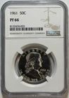 1961 Franklin Half Dollar 50c NGC PF 66 Proof Uncirculated Coin (#14-2196)