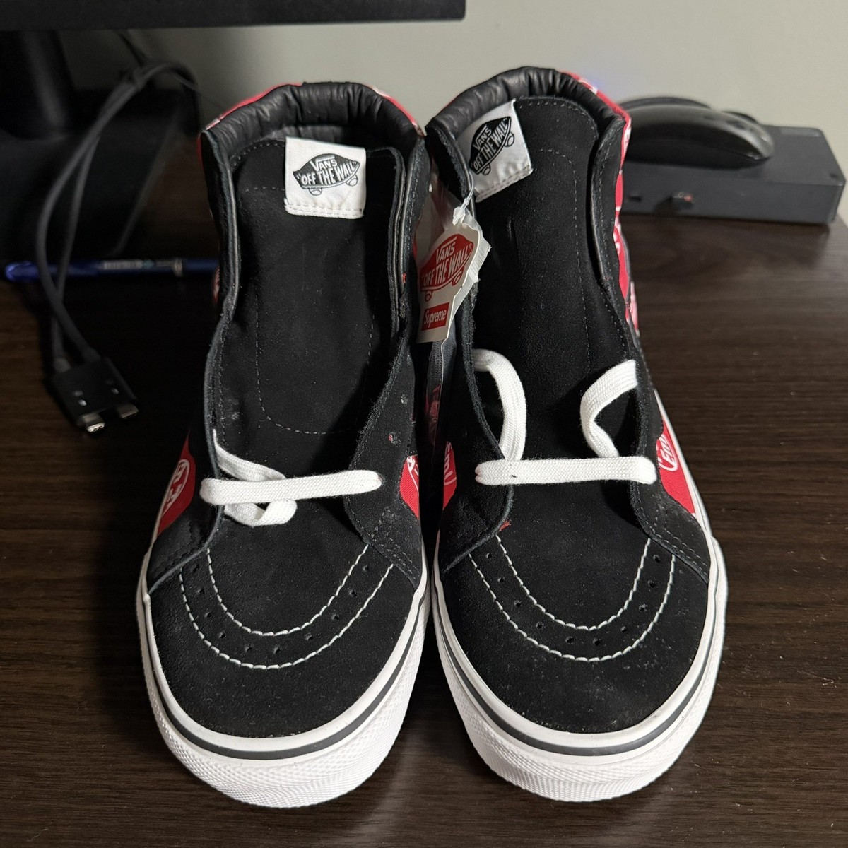 VANS x Supreme SK8-Hi F*ck Em FE “Black White” VANS Sk8-Hi Black & White Shoes 8 (41) | Mercari main image 3