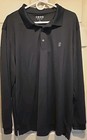 Izod Golf Long-Sleeved Pullover Shirt, XL, Black — photo 1
