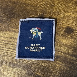 Hart Schaffer Marx Blue Blazer Label Vintage Collectors Pocket Patch Made In USA