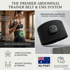Electric Abdominal Muscle Toning Trainer ABS Stimulator Toner Fitness Belt EMS*