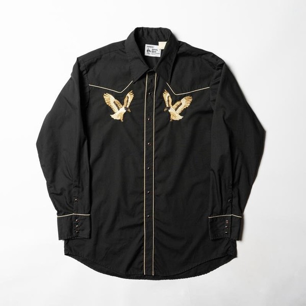 Men Vintage Shirt Black 42 / XL / 50