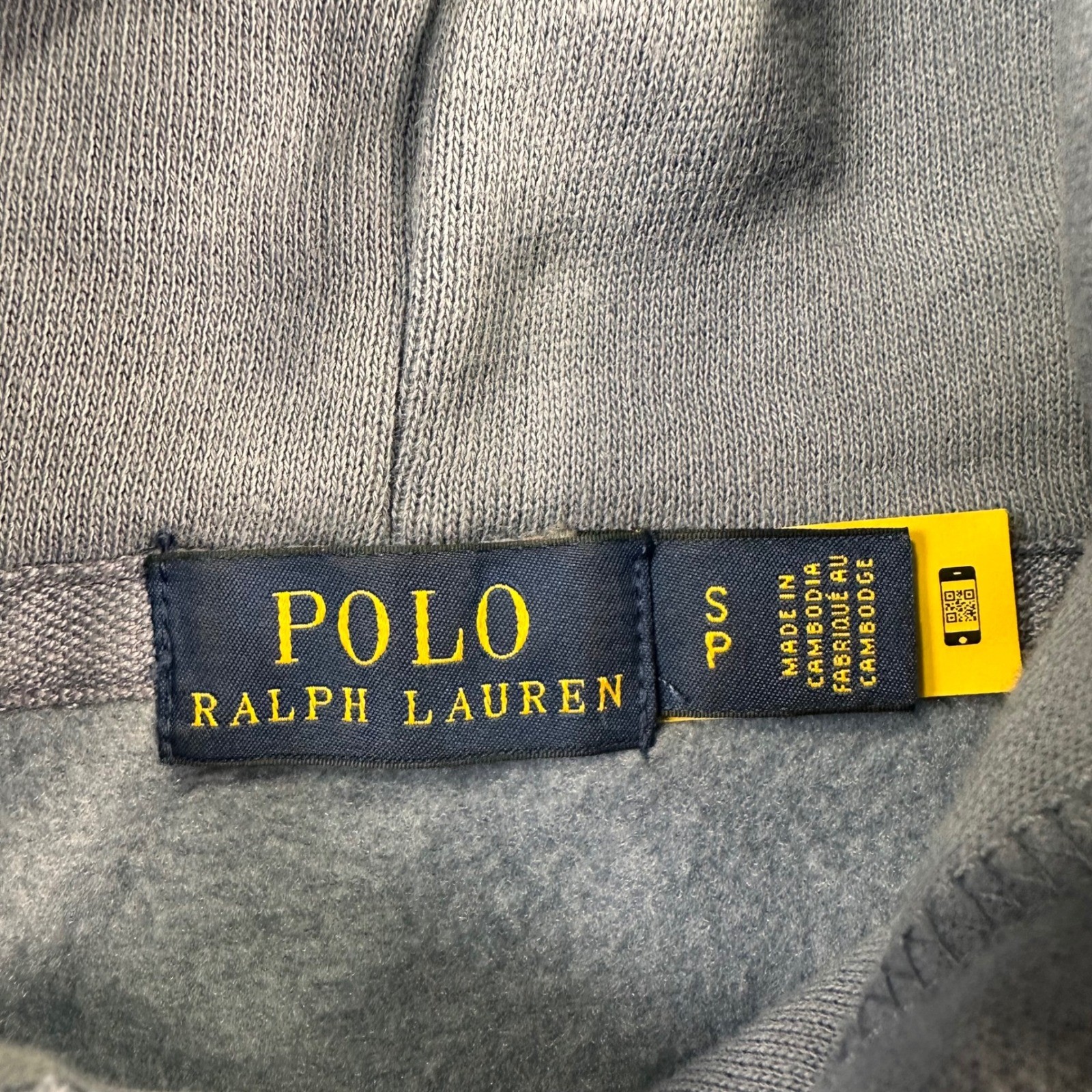 Polo Ralph Lauren Hoodie Sweatshirt Women's S Blue Spellout Drawstring thumbnail 3