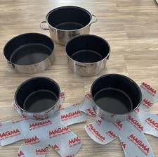 Magma 5 Piece Stainless Steel Pots Pans READ