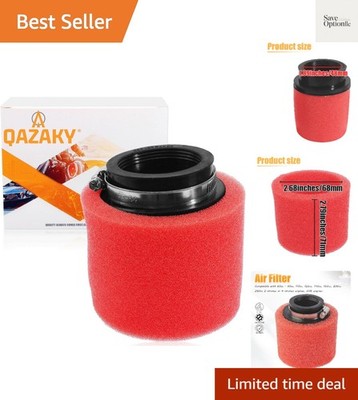 50mm 1.97inch Red Double Foam Pod Performance Filter for 50cc-90cc 110cc 125c...