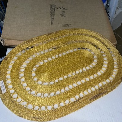 Handmade Vintage Hemp Fiber (NOS) Set of Place mats; Philippines~ NIB x4