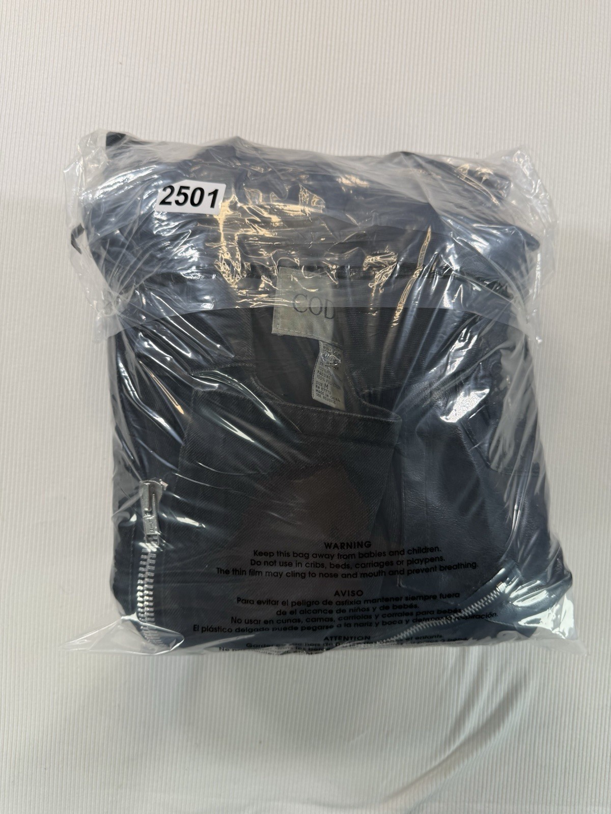 Code Zero Distressed Moto Jacket Men’s M Black Co… - image 9