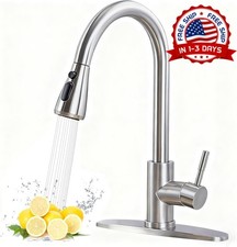 Grifo para fregadero de cocina de acero inoxidable 304 con rociador desplegable