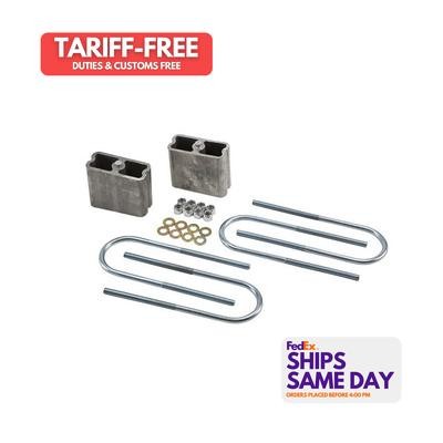 Bell Tech 6203, Kit Natural Aluminum Lowering Block Kit Performance Racing Parts