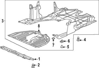 #ad Genuine Honda Under Body Shield 74110 T56 A00 $117.76