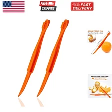 Orange Peeler Tools - Plastic Orange Peeler Citrus Remover Easy Open Lemon Ci...